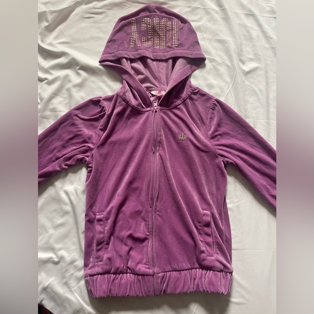 juicy couture purple velour hoodie
